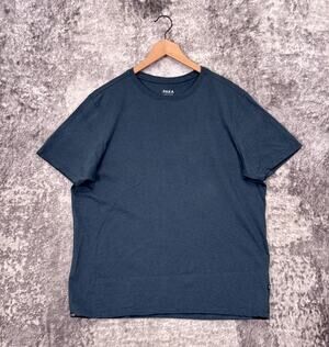 Paka Essential Tee Shirt XL Mens Alpaca Pima Cotton Blue Green